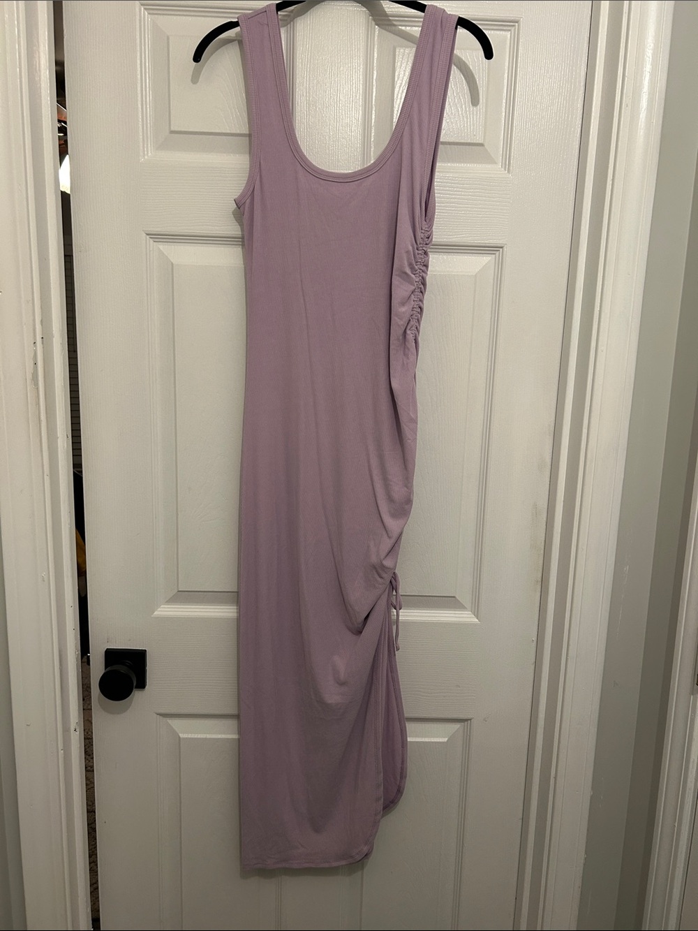 Wayf Lavender Asymmetrical Ruched Tank Maxi Dress 🤍